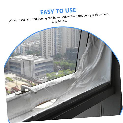 Ciieeo Air Conditioning Window Seal Kit für Mobile Klimageräte Abdichtungstuch für Tür und Fenster Energiesparende Insektenschutz und Staubisolierung von Ciieeo