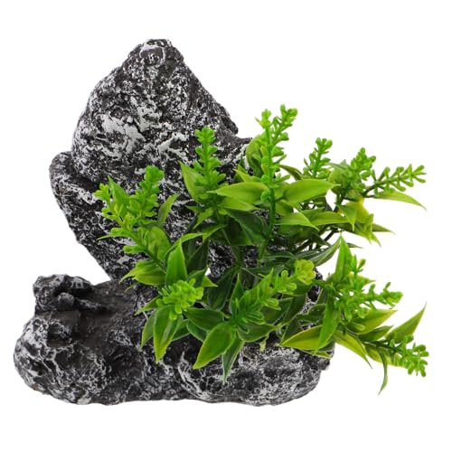 Ciieeo Aquarium Deko Steinlandschaft Künstliche Felsen mit Versteckhöhlen und Kleinen Pflanzen Realistische Felsformation Robustes Aquarium Versteck für Fische Natürliches Ciieeo Aquarium Deko Steinlandschaft Künstliche Felsen mit Versteckhöhlen und Kleinen Pflanzen Realistische Felsformation Robustes Aquarium Versteck für Fische Natürliches von Ciieeo