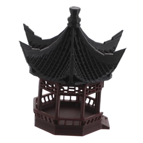 Ciieeo Miniaturpagode Gartenlandschaft Dekoration Asiatische Figur Für Puppenhausaccessoires Fischbecken-Dekorationen Und Bonsai-ausstellungen Kompakt Und Detailreich von Ciieeo