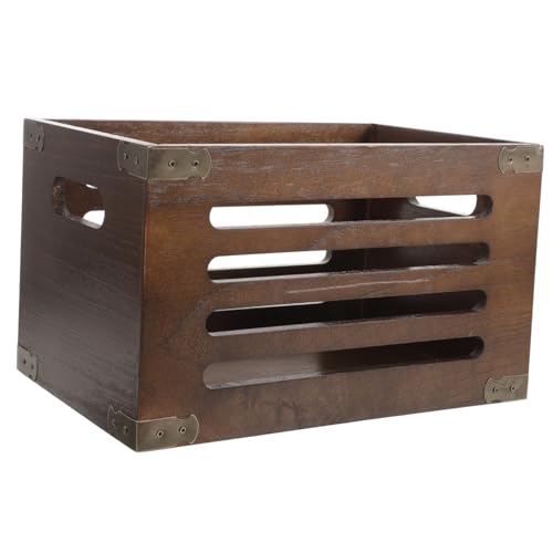 Ciieeo Aufbewahrungsbox aus Holz im japanischen Stil, rechteckig, für Schlafzimmer, Arbeitszimmer, Büro, Kleinigkeiten, Schreibtischbehälter für Obst, Snacks und Zeitschriften, Schwarz Ciieeo Aufbewahrungsbox aus Holz im japanischen Stil, rechteckig, für Schlafzimmer, Arbeitszimmer, Büro, Kleinigkeiten, Schreibtischbehälter für Obst, Snacks und Zeitschriften, Schwarz von Ciieeo