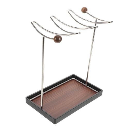 Ciieeo Aufhängbarer Metall und Holzständer für Stielgläser Platzsparender Eleganter Weinglas Organizer für Wohnzimmer und Weinschrank Ciieeo Aufhängbarer Metall und Holzständer für Stielgläser Platzsparender Eleganter Weinglas Organizer für Wohnzimmer und Weinschrank von Ciieeo