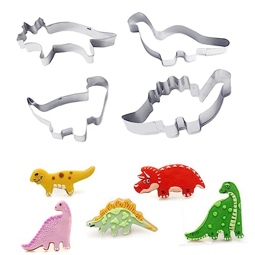 Ciieeo Ausstechformen-set – 4-teiliges Obst-ausstechformen-set Dino-keksausstecher Edelstahl-plätzchenformen Geeignet Für Kuchen- Und Keksdekorationen Ciieeo Ausstechformen-set – 4-teiliges Obst-ausstechformen-set Dino-keksausstecher Edelstahl-plätzchenformen Geeignet Für Kuchen- Und Keksdekorationen von Ciieeo