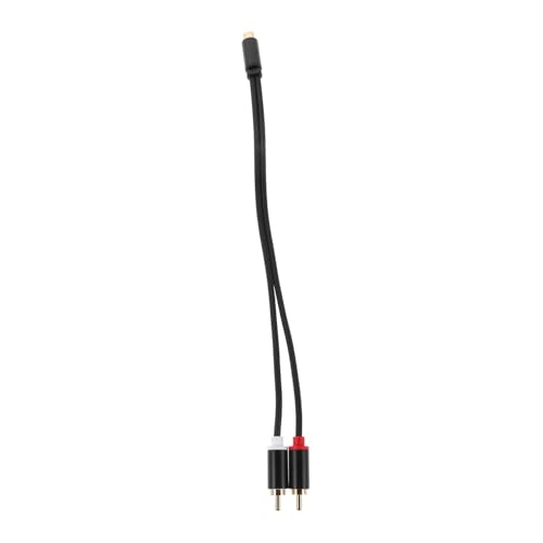 Ciieeo Auto Cinch Audio Splitterkabel Vergoldete Buchse Auf Dual Stecker Y Adapteranschluss Verlängerungskabel Für Tonübertragungssystem von Ciieeo