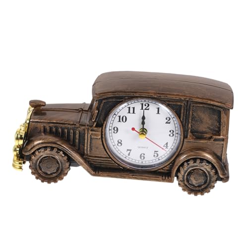 Ciieeo Auto Uhr Deko Kreative Tischuhr im Design Antik Look für Home Office Dekoration für und Vielseitige Anlässe von Ciieeo
