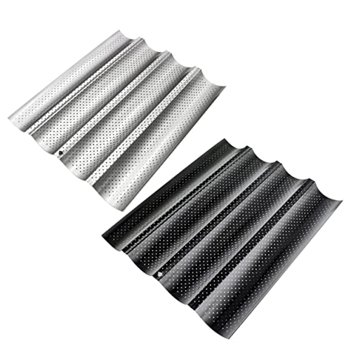 Ciieeo Backform für Baguette Fach Perforierte Antihaftbeschichtete Carbonstahl Pan Hitzebeständig Lebensmittelecht für Ofen und Toaster Leicht zu Reinigen Langlebig Zufällige Farbe Ciieeo Backform für Baguette Fach Perforierte Antihaftbeschichtete Carbonstahl Pan Hitzebeständig Lebensmittelecht für Ofen und Toaster Leicht zu Reinigen Langlebig Zufällige Farbe von Ciieeo