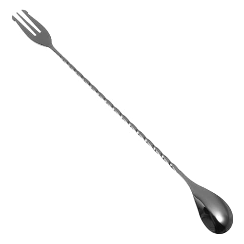 Ciieeo Bar Mixing Spoon aus Langstieliger Cocktail Rührlöffel Rostfrei Leicht und Langlebig Geeignet für Bars Milchtee Shops und Kaffee Werkzeug zum Mixen von Cocktails Wiederverwendbar von Ciieeo