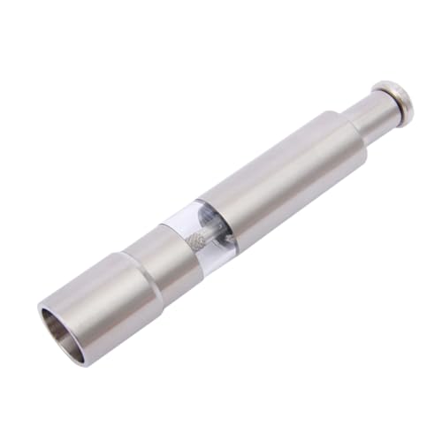 Ciieeo Edelstahl Pfeffermühle Manuell Verstellbar für Salz und Pfeffer Premium Gewürzmühle für Grillen Bbq Picknick und Küche Leicht zu Reinigen und Langlebig von Ciieeo