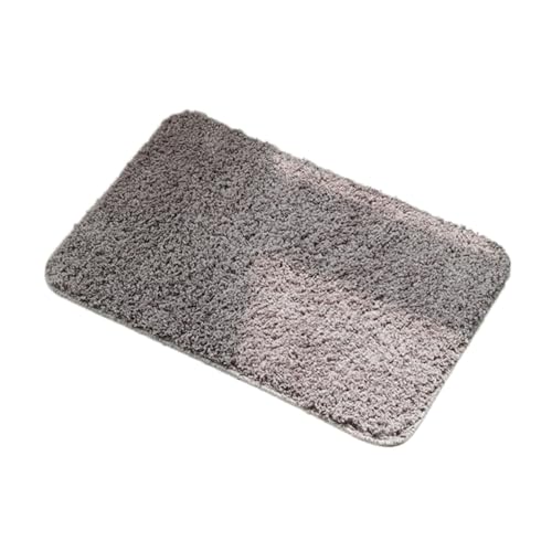 Ciieeo Berber Fleece Badematte Dunkelgrau Weicher Saugfähiger Badvorleger mit Rutschfester Unterseite Anti rutsch Badezimmer Fußmatte für Dusche Toilette und Badbereich von Ciieeo