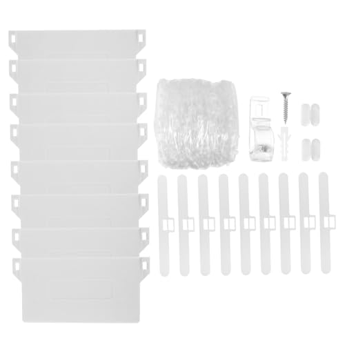 Ciieeo Blinds Ersatzteile Weiß Perlen Lamellen Hänger Clips Haken für Vertikale Jalousien und Römische Rollos Gardinenzubehör Langlebig und Einfach zu Montieren von Ciieeo
