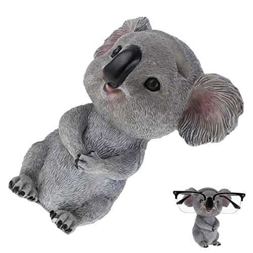 Ciieeo Brillengestell Brillenständer Aus Harz Desktop-brillenständer Koala-sonnenbrillenständer Alltagsbrillen-organizer Brillenhalter Für Tiere Koala-statue Schreibtisch Büro Schmuck von Ciieeo