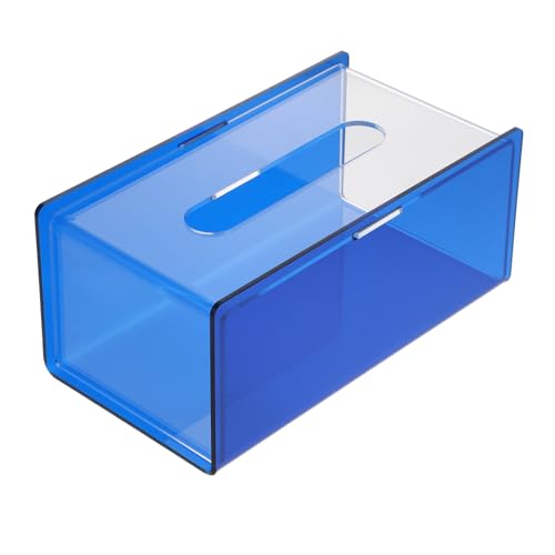 Ciieeo Bunte Acryl Taschentücherbox mit schimmerndem Glanz Langlebig und kompakt Vielseitiger Tissue Organizer für Büro Schlafzimmer Bad und Zuhause Farbiger Papierhalter in Kleinformat von Ciieeo