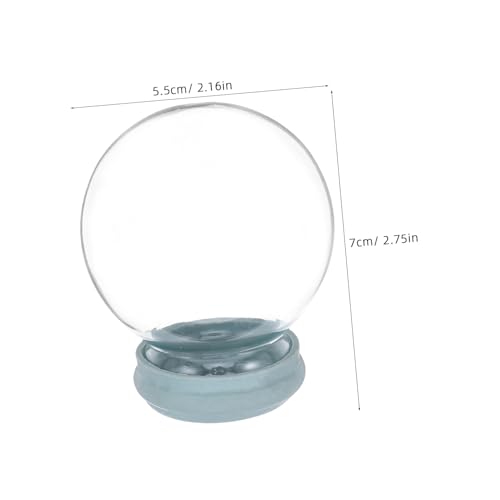Ciieeo DIY Schneekugel Glasdom mit Basis Stabile Transparente Glasglocke für Globe Making Supplies Kinderfreundliches Bastelset Langlebig und Einfach zu Montieren Ciieeo DIY Schneekugel Glasdom mit Basis Stabile Transparente Glasglocke für Globe Making Supplies Kinderfreundliches Bastelset Langlebig und Einfach zu Montieren von Ciieeo