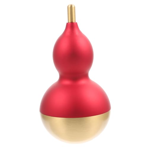 Ciieeo Dekorative Gourd Stehaufpuppe aus Messing Lustiges Desktop Ornament in Rot Langlebige Tischdekoration für Büro und Zuhause Kreatives Entspannungs von Ciieeo