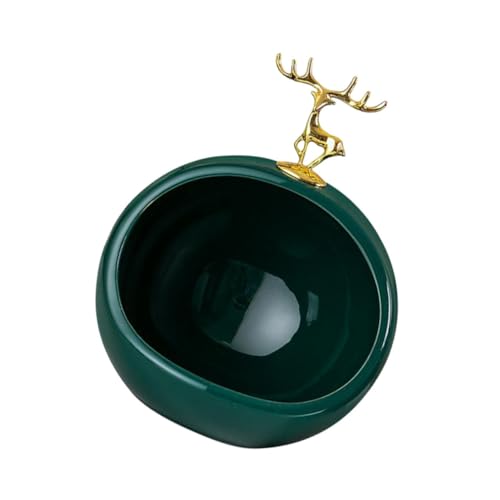 Ciieeo Dekorativer Elch Schlüsselhalter Aufbewahrungsbox Kreatives Design Tisch Organizer Für Schlüssel Schmuck Und Kleine Haushaltsgegenstände Wohnzimmer Und Büro von Ciieeo