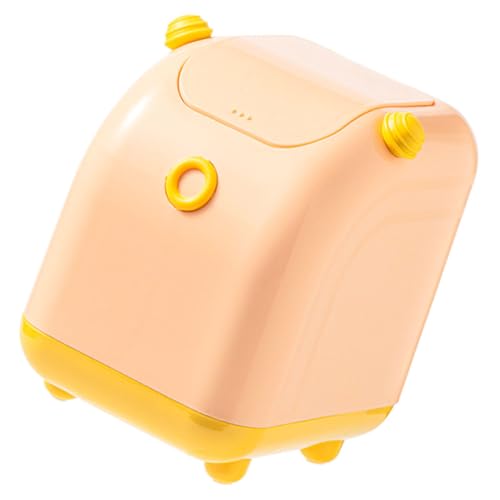 Ciieeo Desktop Mülleimer mit Deckel Süßer Cartoon Tischmülleimer für Büro und Wohnzimmer und Einfach zu Reinigen Design für von Ciieeo