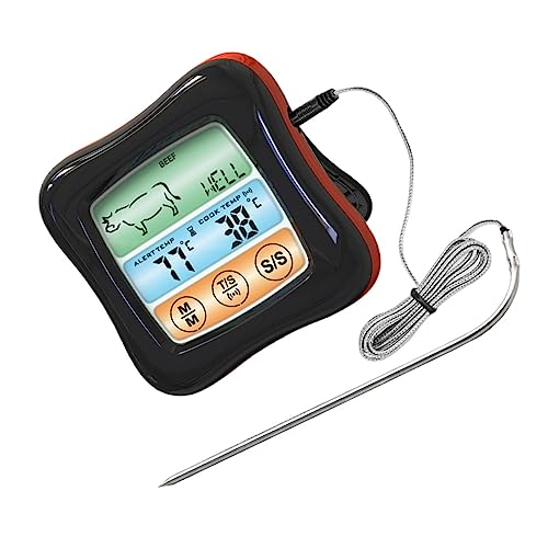 Ciieeo Digitales Bbq Thermometer mit Touchscreen Präzises Fleischthermometer für Grill und Küche Farbdisplay Timer Geeignet für Garstufen von Hähnchen Truthahn Schwein und Fisch Ciieeo Digitales Bbq Thermometer mit Touchscreen Präzises Fleischthermometer für Grill und Küche Farbdisplay Timer Geeignet für Garstufen von Hähnchen Truthahn Schwein und Fisch von Ciieeo