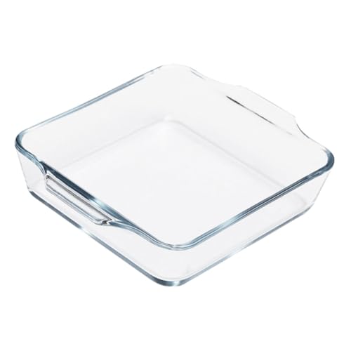 Ciieeo Doppelgriff Auflaufform aus Hitzebeständigem Backgeschirr für Ofen Mikrowelle Geschirrspüler für Pizza Lasagne Gemüsegerichte von Ciieeo