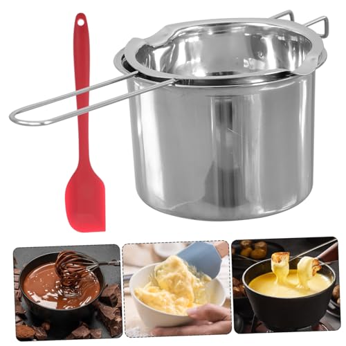 Ciieeo Doppelkessel Schmelztopf aus Edelstahl mit Langem Griff Hitzebeständige Schmelzschale für Butter Schokolade Seife und Wachs zum Backen und Kerzenherstellung Zufällige Farbe Ciieeo Doppelkessel Schmelztopf aus Edelstahl mit Langem Griff Hitzebeständige Schmelzschale für Butter Schokolade Seife und Wachs zum Backen und Kerzenherstellung Zufällige Farbe von Ciieeo