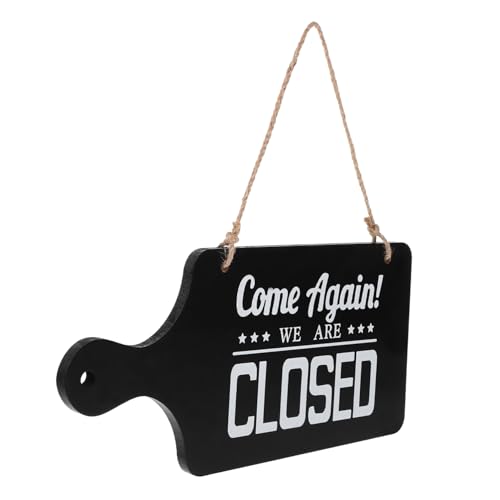 Ciieeo Doppelseitiges Holz Türschild Offenes Geschlossenes Geschäftsschild Retro Design Hängend für Ladentür Fenster Restaurant Bar mit Praktischer Aufhängung und Hoher Sichtbarkeit von Ciieeo