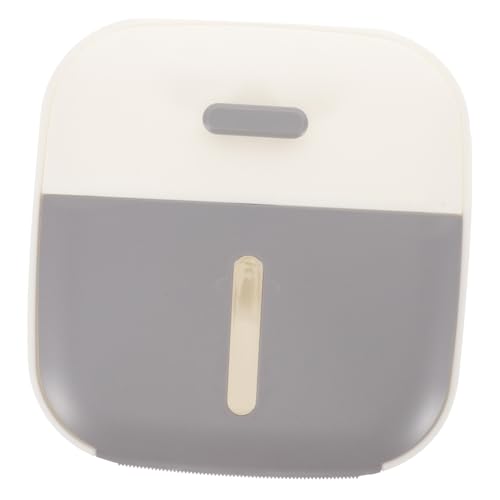 Ciieeo Doppelstöckiger Papierbox Serviettenhalter ohne Bohren Wasserdichtes Aufbewahrungsregal für Badezimmer mit Praktischem Design und Rostfreiem Material in Weiß von Ciieeo