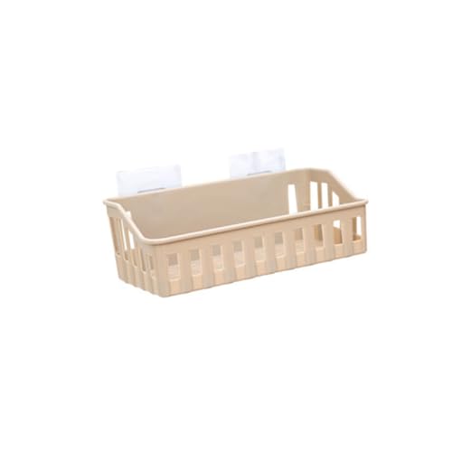 Ciieeo Badezimmerregal ablagekörbe kühlkorb einkaufskorb storage baskets Küchenorganizer kunststoffkorb kitchen regal Duschorganisator Aufbewahrungskorb Erdfarben Lagerregal einstellen von Ciieeo