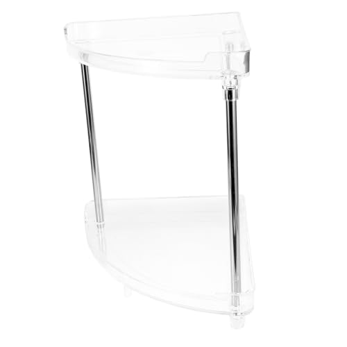 Ciieeo Eckregal für Badezimmer und Küche Transparentes Stufiges Aufbewahrungsregal Kosmetik Organizer und Badezimmer Organizer für Waschbecken und Arbeitsplatte Ciieeo Eckregal für Badezimmer und Küche Transparentes Stufiges Aufbewahrungsregal Kosmetik Organizer und Badezimmer Organizer für Waschbecken und Arbeitsplatte von Ciieeo