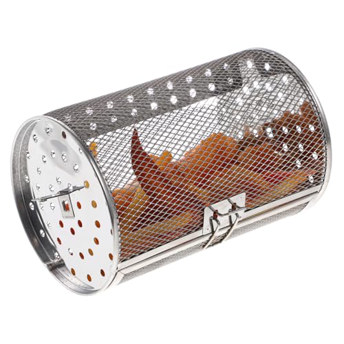 Ciieeo Edelstahl Air Fryer Drehspieß Korb Rotisserie Backkorb für Heißluftfritteuse und Backofen mit Hitzebeständigem Material Beweglicher Tür Geeignet für Nüsse Pommes Grillgut Ciieeo Edelstahl Air Fryer Drehspieß Korb Rotisserie Backkorb für Heißluftfritteuse und Backofen mit Hitzebeständigem Material Beweglicher Tür Geeignet für Nüsse Pommes Grillgut von Ciieeo