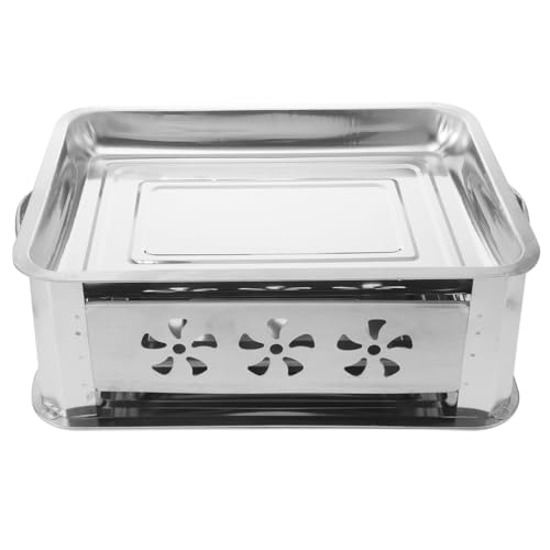 Ciieeo Edelstahl Buffet Foods Halter mit Passendem Tablett Rechteckiges Verstärktes Anricht und Grillblech für Outdoor Bbq Camping Vielseitig Einsetzbar Robust und Praktisch Ciieeo Edelstahl Buffet Foods Halter mit Passendem Tablett Rechteckiges Verstärktes Anricht und Grillblech für Outdoor Bbq Camping Vielseitig Einsetzbar Robust und Praktisch von Ciieeo