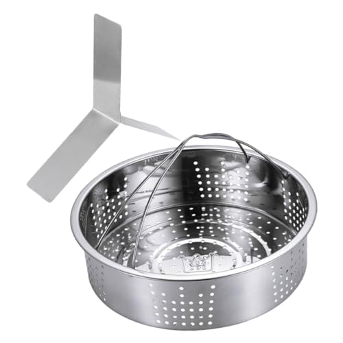 Ciieeo Edelstahl Dämpfeinsatz mit Doppelgriffen Hitzebeständiger Dampfgarer Einsatz für Töpfe Universeller Dampfkorb für Schonendes Garen von Gemüse Reis und Mehr Ciieeo Edelstahl Dämpfeinsatz mit Doppelgriffen Hitzebeständiger Dampfgarer Einsatz für Töpfe Universeller Dampfkorb für Schonendes Garen von Gemüse Reis und Mehr von Ciieeo