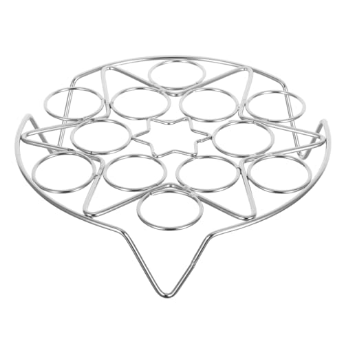 Ciieeo Edelstahl Dampfgestell Eierhalter Rund Steamer Rack Hochbeinig Stapelbar Vielseitig Für Kochtöpfe Küchenzubehör Robust Temperaturbeständig von Ciieeo