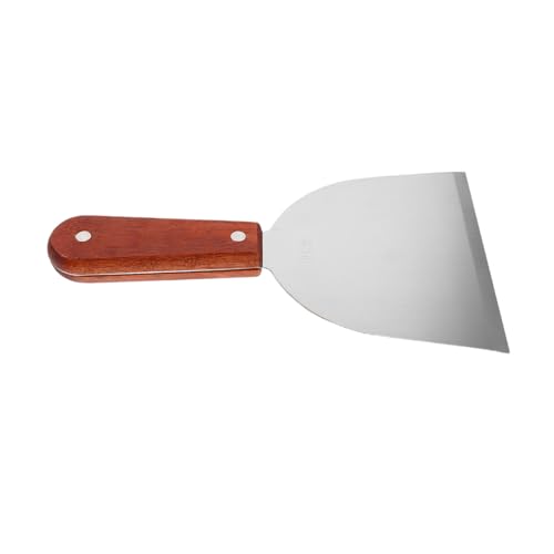 Ciieeo Edelstahl Grillspachtel mit Pressfunktion Rostfrei Hitzebeständig Antihaftbeschichtet Vielseitig für Burger Steaks Bacon für Outdoor Grillen und Indoor Küche von Ciieeo