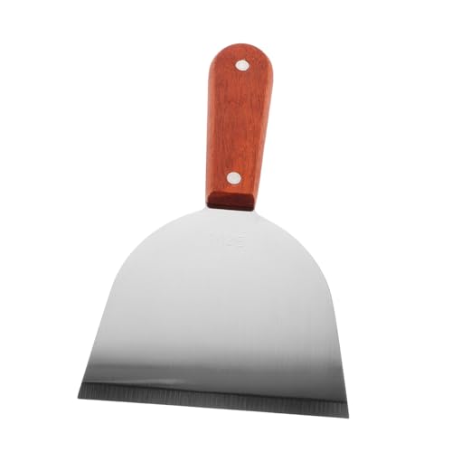 Ciieeo Edelstahl Grillspatel mit Pressfunktion Rostfrei Hitzebeständig für Burger Steaks und Bratwurst Antihaftbeschichtet Leicht zu Reinigen für Grill und Grillplatte von Ciieeo