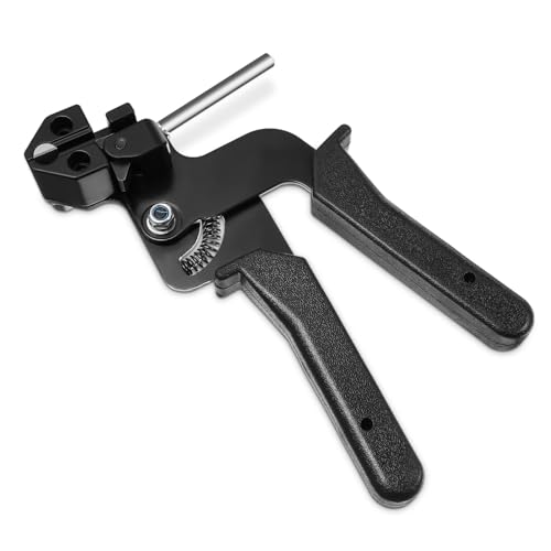 Ciieeo Edelstahl Kabelbinderzange Metall Werkzeug Heavy-duty Bündelzange Zum Spannen Schneiden Von Kabelbindern Für Haushalt Büro Werkstatt von Ciieeo