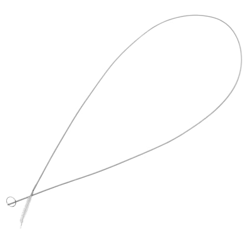 Ciieeo Edelstahl Kühlschrank Abflussreinigungsbürste Flexibel Langlebig für Eis Wasserablauf Rohrreinigung Kühlschrankentstopfer mit Nylonborsten für Effektive Reinigung von Ciieeo