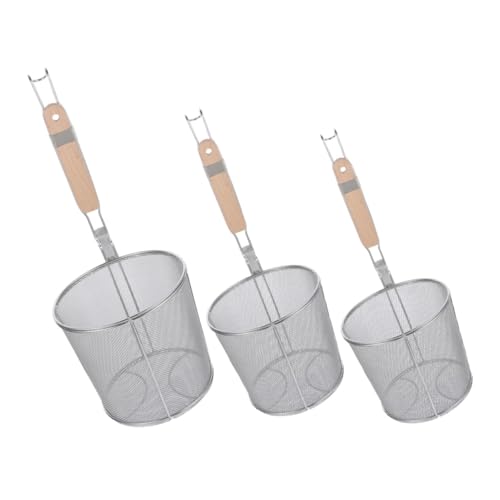 Ciieeo Edelstahl Pasta Sieb Set 3 Stücke Nudel Sieb Feine Mesh Küche Kochen Werkzeug Tragbare Ciieeo Edelstahl Pasta Sieb Set 3 Stücke Nudel Sieb Feine Mesh Küche Kochen Werkzeug Tragbare von Ciieeo