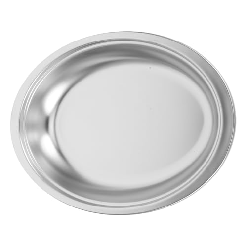 Ciieeo Edelstahl Servierplatte Oval Tief für Fischdämpfen Langlebiges Snacktablett Spülmaschinenfest Vielseitig für Partys Familie Restaurant und Buffet Geeignet Ciieeo Edelstahl Servierplatte Oval Tief für Fischdämpfen Langlebiges Snacktablett Spülmaschinenfest Vielseitig für Partys Familie Restaurant und Buffet Geeignet von Ciieeo