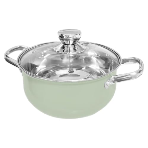 Ciieeo Edelstahl-Suppentopf 9-Zoll-Auflauf Robuster Induktionstopf Mit Griffen Und Deckel Aus Gehärtetem Glas Für Suppen Und Meeresfrüchte Grüne Keramikbeschichtung Ciieeo Edelstahl-Suppentopf 9-Zoll-Auflauf Robuster Induktionstopf Mit Griffen Und Deckel Aus Gehärtetem Glas Für Suppen Und Meeresfrüchte Grüne Keramikbeschichtung von Ciieeo