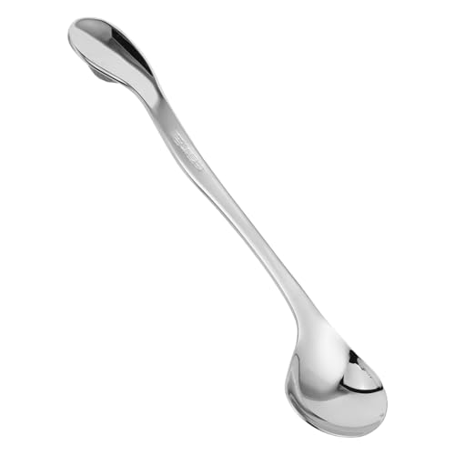 Ciieeo Elderly Adaptive Spoon mit Langem Griff Linksgekrümmtes Leichtes und Benutzerfreundliches Besteck für Senioren und Menschen mit Behinderungen für Pflegeeinrichtungen und Zuhause von Ciieeo