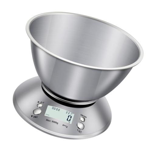 Ciieeo Elektronische Edelstahl Küchenwaage Digitale Lebensmittelwaage mit Lcd display Energiesparend ohne Batterie für Backen Kochen und Diät Ciieeo Elektronische Edelstahl Küchenwaage Digitale Lebensmittelwaage mit Lcd display Energiesparend ohne Batterie für Backen Kochen und Diät von Ciieeo