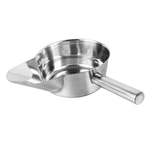 Ciieeo Entenschnabelspatel Kartoffel Scoop geschlitzt Fritten Pommes frittes schaufel Pommes-Frites-Kugeln Pommes-Frites-Servierlöffel Pommes-Eimer Rostfreier Stahl Silver von Ciieeo