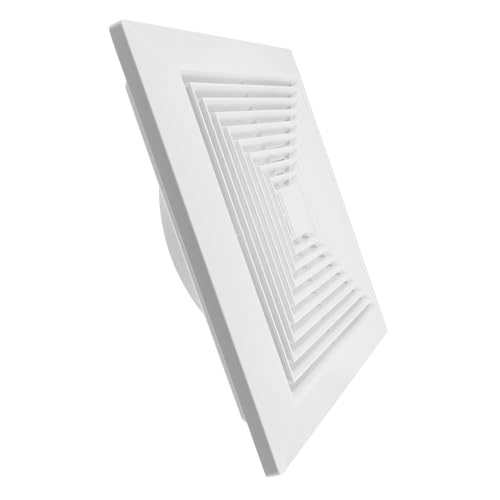 Ciieeo Exhaust Fan Grille mit Federklammern Quadratische Lüftungsgitter Abdeckung aus Kunststoff für Badezimmer Decken Wandmontage Ersatz Luftauslass Ventilationsabdeckung Ciieeo Exhaust Fan Grille mit Federklammern Quadratische Lüftungsgitter Abdeckung aus Kunststoff für Badezimmer Decken Wandmontage Ersatz Luftauslass Ventilationsabdeckung von Ciieeo