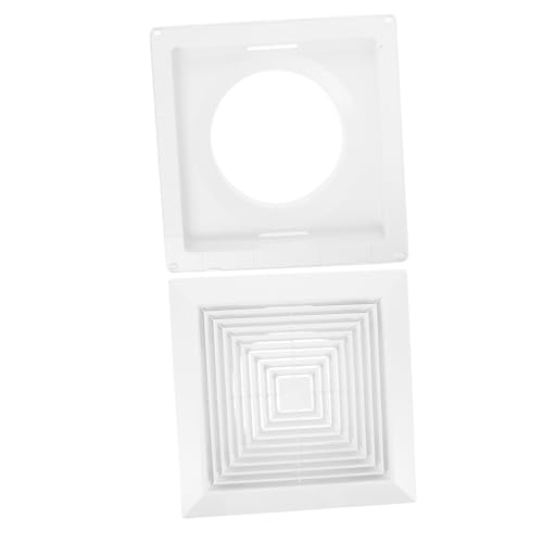 Ciieeo Exhaust Fan Grille mit Federspannung Quadratischer Badlüfter-ersatz Kunststoff-wandventilationsabdeckung Einfache Montage für Decken Wandlüfter Geeignet Ciieeo Exhaust Fan Grille mit Federspannung Quadratischer Badlüfter-ersatz Kunststoff-wandventilationsabdeckung Einfache Montage für Decken Wandlüfter Geeignet von Ciieeo