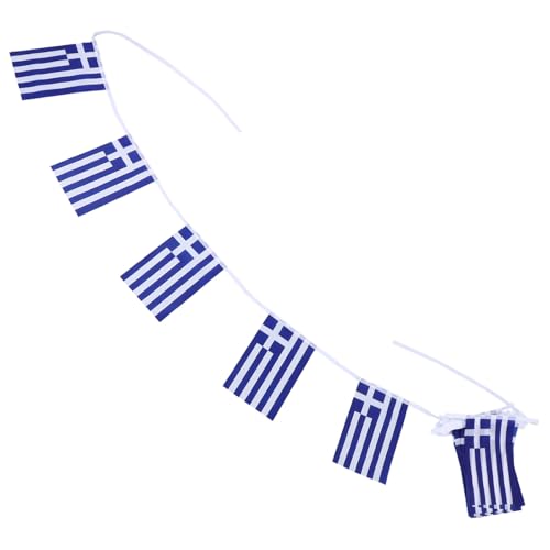 Ciieeo 14x21cm Wimpelkette Für Sportveranstaltungen Banner Mini-nationalflagge Dekoration Polyestergewebe Farbecht Einfach Aufzuhängen von Ciieeo