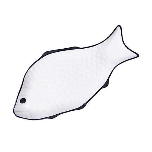 Ciieeo Fischdampfplatte aus Keramik Mikrowellengeeignete Mehrzweck Dampfplatte für Praktische und Umweltfreundliche Servierplatte für Zuhause und Restaurants von Ciieeo