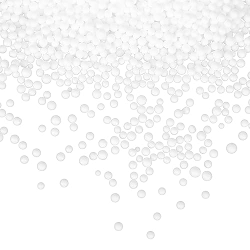 Ciieeo Foam Perlen Füllmaterial für Sitzsäcke und Kissen Weiß Leicht Vielseitig Einsetzbar für DIY Projekte Dekoration und Kuscheltiere für Innenräume von Ciieeo