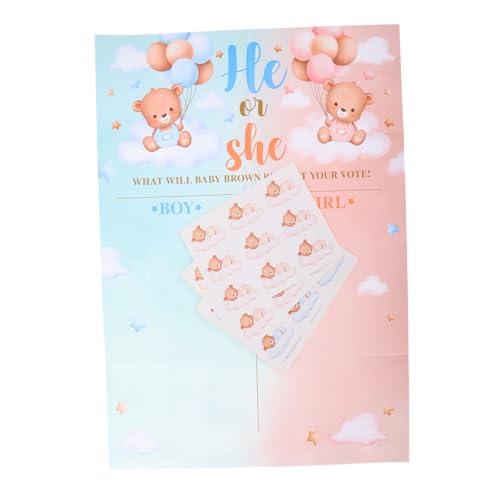 Ciieeo Gender Reveal Spielkarten mit Abstimmungsstickern Niedliche für Babyparty Dekorationen Geschlecht Enthüllung für Jungen oder Mädchen Interaktives Spiel für Eltern Ciieeo Gender Reveal Spielkarten mit Abstimmungsstickern Niedliche für Babyparty Dekorationen Geschlecht Enthüllung für Jungen oder Mädchen Interaktives Spiel für Eltern von Ciieeo