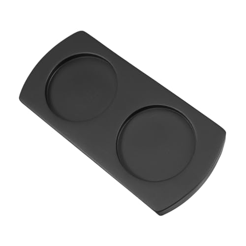 Ciieeo Grinder Base Tray Gewürzhalter Grinder Stand Halter Basis Pfeffermühle Halter Sauce Flasche Basis Schwarz Holz von Ciieeo