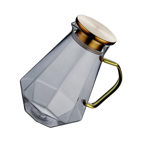 Ciieeo Große Glaskaraffe aus Hochwertigem Borosilikatglas Sommerlicher Wasserkessel für Kalte Getränke Bpa Frei Hitzebeständig Vielseitig Einsetzbar für Saft Tee und Wasser Zuhause von Ciieeo