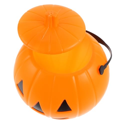 Ciieeo Großer Halloween Kürbis Eimer mit Deckel Leichter Süßigkeitenbehälter Tragbarer Trick Treat Sammeleimer für Halloween Party Zubehör Ciieeo Großer Halloween Kürbis Eimer mit Deckel Leichter Süßigkeitenbehälter Tragbarer Trick Treat Sammeleimer für Halloween Party Zubehör von Ciieeo