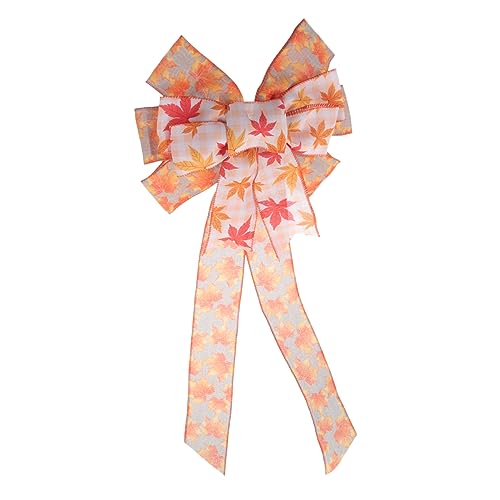 Ciieeo Große Herbstschleife Mit Erntedankmotiven Fenster- Tür- Wandschleife Für Kranz Innenwanddekoration Selbstgemachte DIY-Dekoration Ciieeo Große Herbstschleife Mit Erntedankmotiven Fenster- Tür- Wandschleife Für Kranz Innenwanddekoration Selbstgemachte DIY-Dekoration von Ciieeo